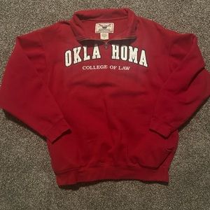 Vintage Oklahoma college of law half zip  Oarsma no flaws SIZE M